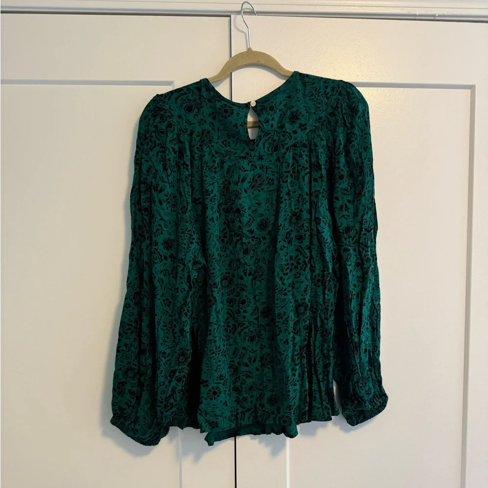2 for $15 - NWT Knox Rose Bishop Long Sleeve Blouse - Picture 4 of 8